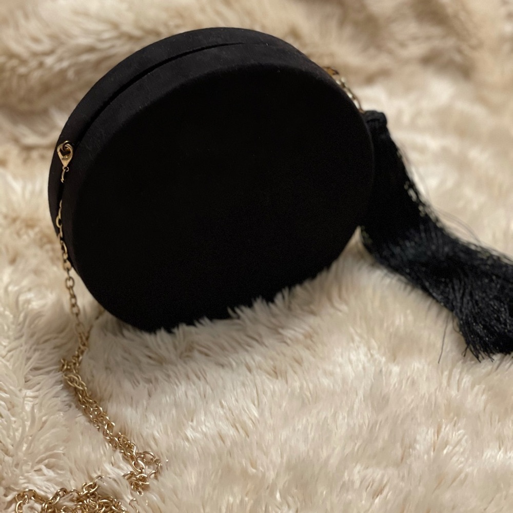 Black evening clutch